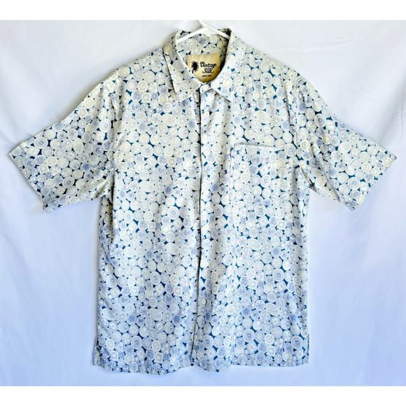 Vintage Silk circa 1969 Men's Button Up Short Sleeve Casual Shirt - Picture 1 of 5